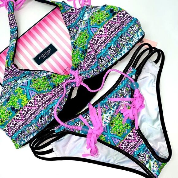 🔥VICTORIA SECRET SWIMSUIT 2pc large push-up // Small New #2 - Picture 1 of 10